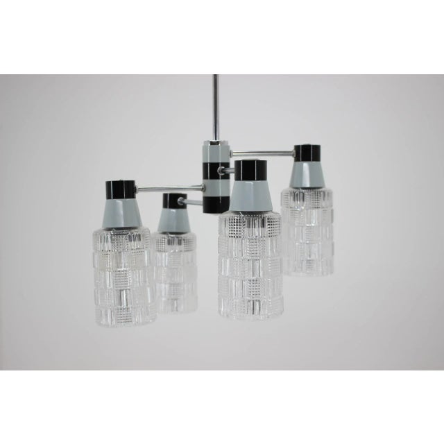 Chandelier from Drukov, 1960s For Sale - Image 11 of 12