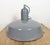 Industrial Grey Enamel Factory Pendant Lamp, 1960s For Sale - Image 12 of 18