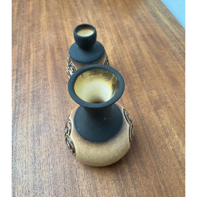 Ceramic Mid-Century Danish Studio Pottery Vases from Frank Keramik, 1960s, Set of 2 For Sale - Image 7 of 18