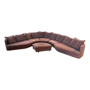 Cy Mann Serpentine Biomorphic Sectional Sofa