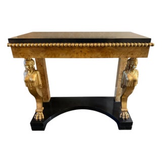18th C Style Hendrix Allardyce Egyptian Revival Console Table - 1 of 2 Available For Sale