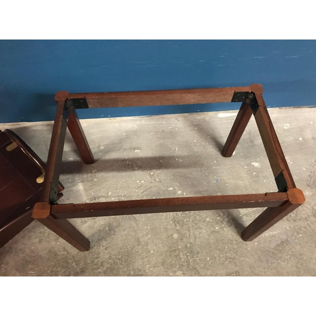 20th Century Contemporary Dark Wood Bombay Butler Tray Coffee