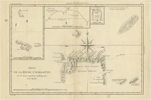 Antique Map of the Queen Charlotte Islands, 1787