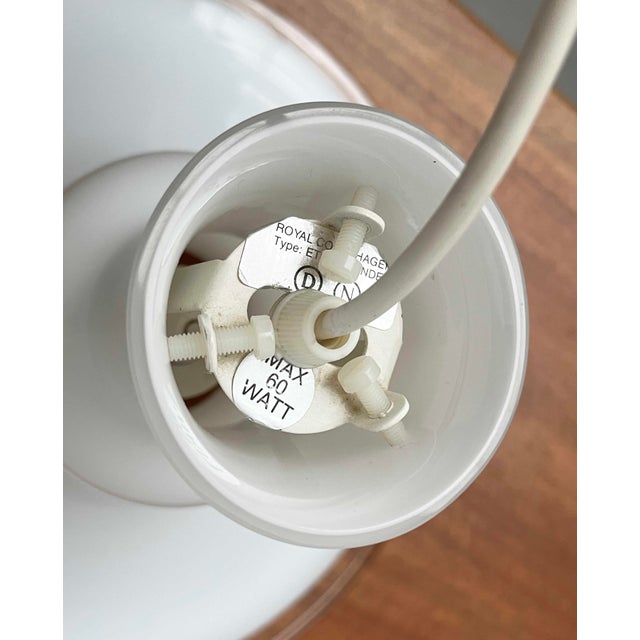 Vintage Danish Etude Glass Pendant Lamp by Michael Bang for Royal Copenhagen, 1970s For Sale - Image 13 of 17