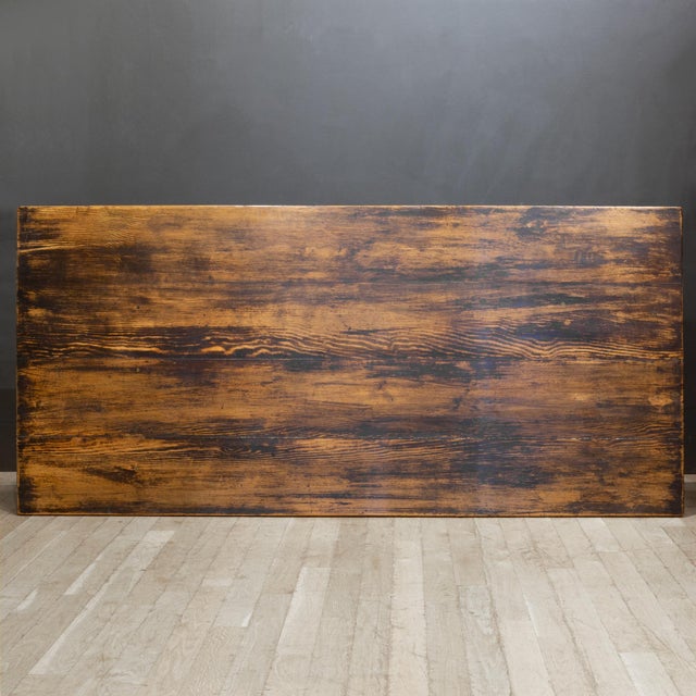 19th C. Trestle Dining Table c.1880-1900 For Sale - Image 11 of 11