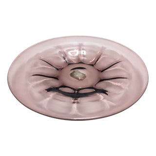 Vintage Amethyst Murano Glass Bowl attributed to Vittorio Zecchin, 1920s For Sale