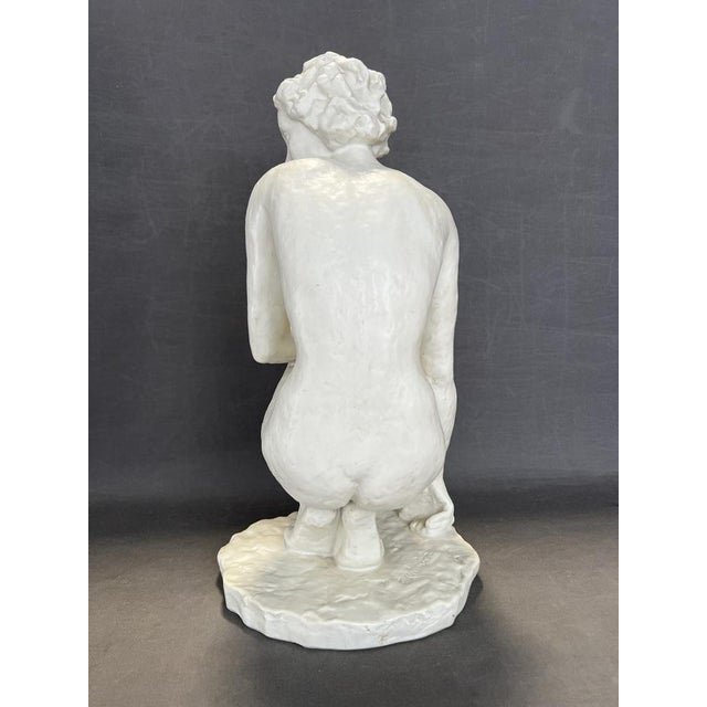 Porcelain Sculpture of Squatting Woman by Fritz Klimsch for Rosenthal, 1940 For Sale - Image 4 of 10