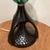 Mid-Century Modern Mid 20th Century Mid Century Modern Unique Hand Crafted Table Lamp W/ Hand Blown Mottled Art Class Shade on Textured and Hammered Sculptured Base For Sale - Image 3 of 12