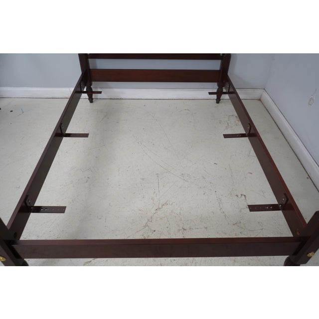 Councill Craftsmen Mahogany Queen Size Poster Bed For Sale In Philadelphia - Image 6 of 16