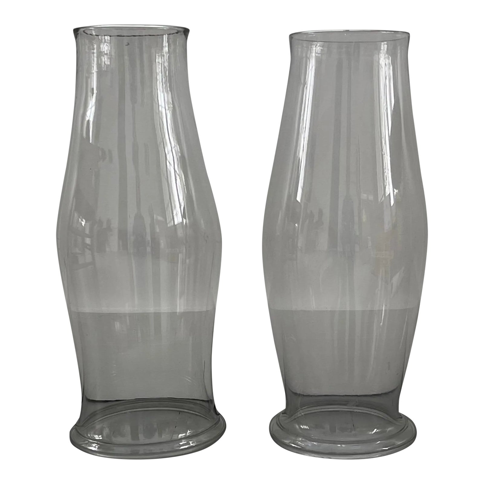 Large Antique 19th Century American Clear and Colorless Blown Glass