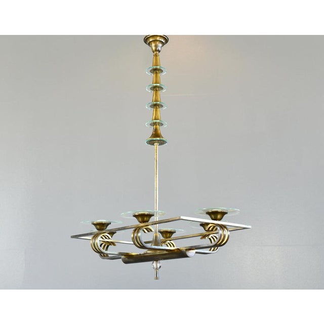 Art Deco Chandelier, 1930s For Sale - Image 6 of 18