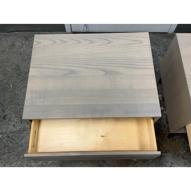 Taupe Room & Board Adrian Nightstands, Pair For Sale - Image 8 of 12