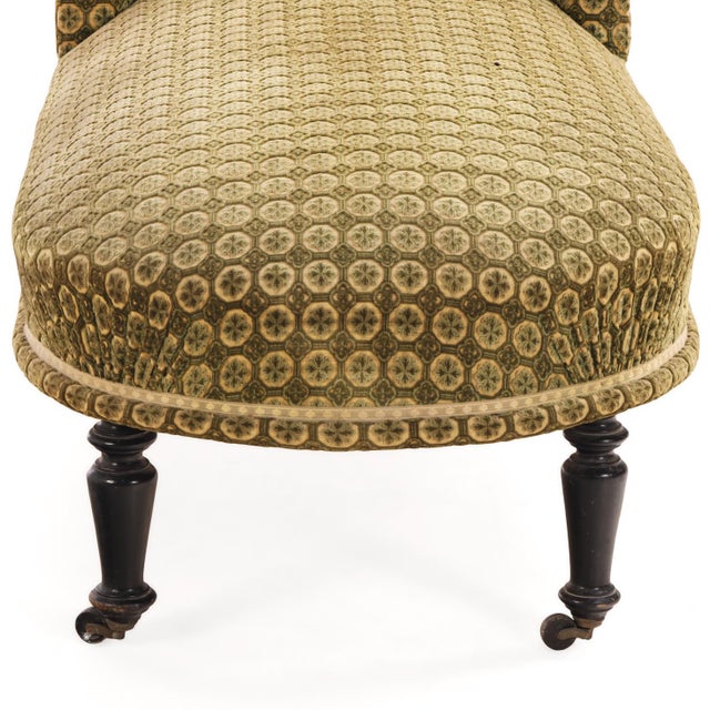 French Napoleon III Chaise Longue, C 1860 For Sale In Philadelphia - Image 6 of 7