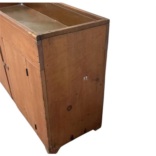 Antique Primitive Pine Early American Dry Sink Cabinet Country Farmhouse For Sale - Image 6 of 7