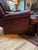 Bradington Young Bradington & Young Burgundy Leather Chair & Ottoman For Sale - Image 4 of 7