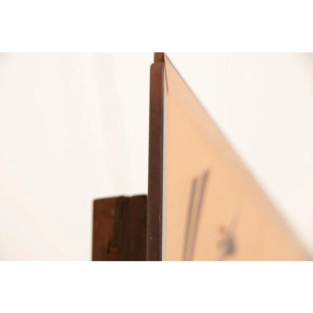 Glass French Art Deco Mirror with Peach Glass Border, 1930 For Sale - Image 7 of 9