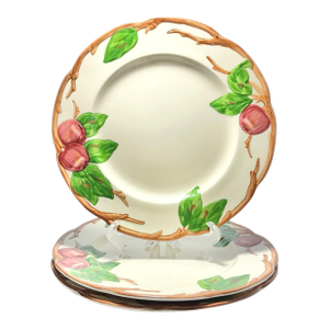 1970s Franciscan “Apple” Set of 3 Earthenware Luncheon Plates