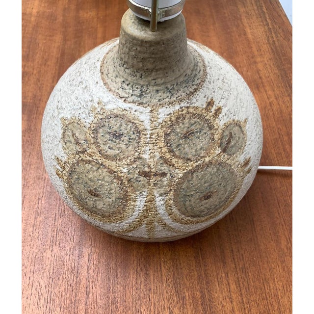 Mid-Century Danish Stoneware Table Lamp from Søholm, 1960s For Sale - Image 5 of 18