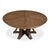 Large Round Dining Table in Light Brown Oak With Iron Base For Sale In Raleigh - Image 6 of 11