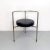 Post Modern Italian Cockpit Shape Leather & Steel Side Chair, 1980s For Sale - Image 14 of 16