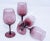 Vintage French Amethyst Purple Hand-Blown Wine Glasses, Set of 4, Circa 1980 For Sale In Palm Springs - Image 6 of 13