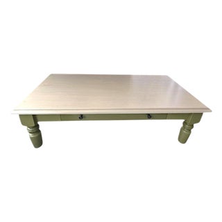 Pottery Barn Brand Coastal Large Coffee Table For Sale