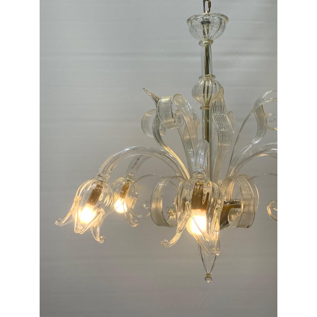 Chandelier from the 1970s, all original and with a redone electrical system. Probably an original from Seguso, the glass...