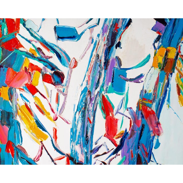 Abstract Oil on Canvas Painting by Sidney Smiley For Sale In Indianapolis - Image 6 of 9