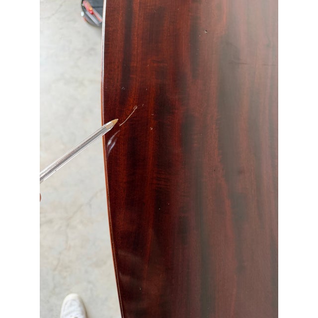 19th Century English Mahogany Bowfront Chest of Drawers For Sale - Image 11 of 13