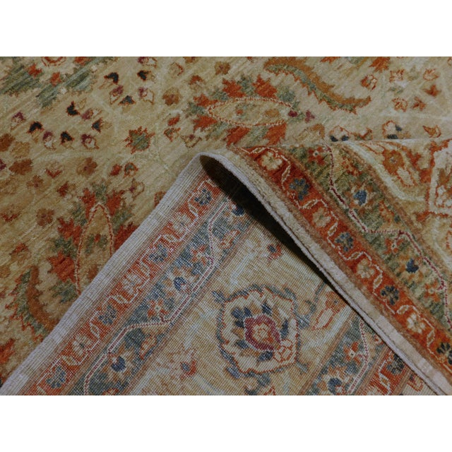 Vintage Hand Knotted Royal Chobi Pakistani Gallery Rug. 6'2"x 12' For Sale - Image 16 of 18