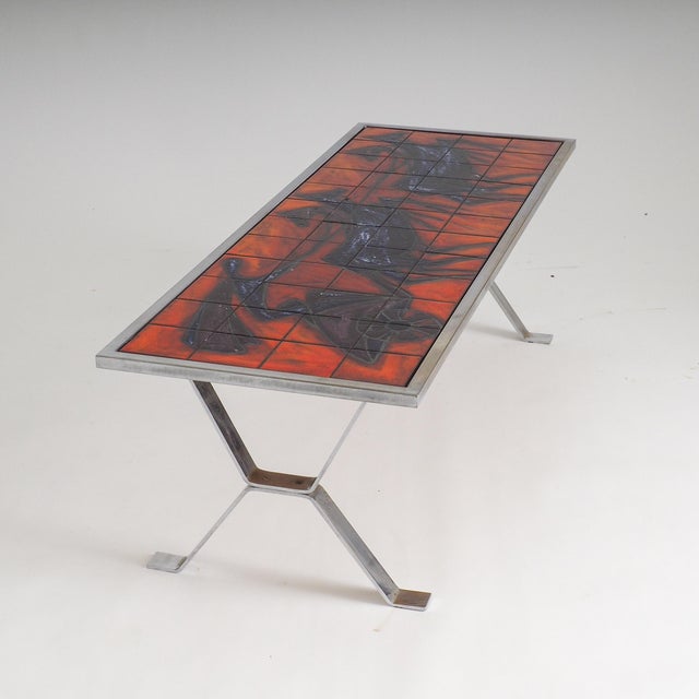 Mid-Century Modern Tiled Coffee Table from Bayer, 1960s For Sale - Image 14 of 14
