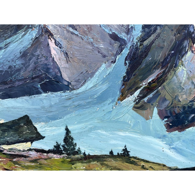 Anton Dembinski, Alpine Landscape, 20th Century, 1920s, Oil Painting For Sale - Image 9 of 16