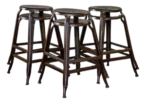 Industrial Stools by Pierre-Henry Nicolle, 1950s, Set of 6