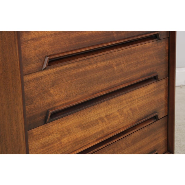 Drexel Perspective Mid Century Modern Walnut 4 Drawer Chest For Sale - Image 10 of 18