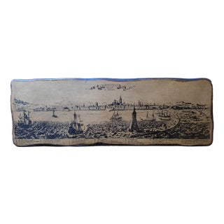 After Adam Pérelle, Panoramic View of Barcelona, 1950, Engraving For Sale