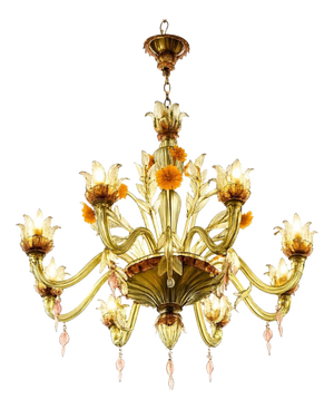 Murano Glass Chandelier, 1950s