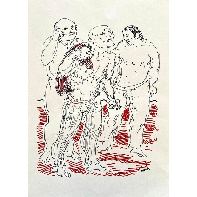 Figures is an original lithograph realized by the Italian artist Aligi Sassu in 1983. Signed on plate at the bottom. The...