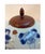 Asian Antique Chinese Qing Dynasty Blue & White Scholar’s Objects Melon Jar With Hardwood Lid – 13” For Sale - Image 3 of 8