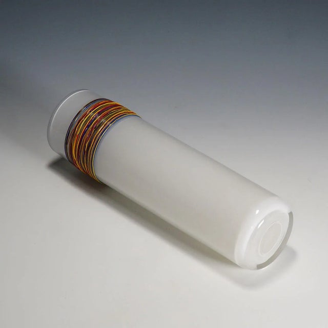 1980s Art Glass Vase from Glasfachschule Zwiesel, Germany For Sale - Image 5 of 8