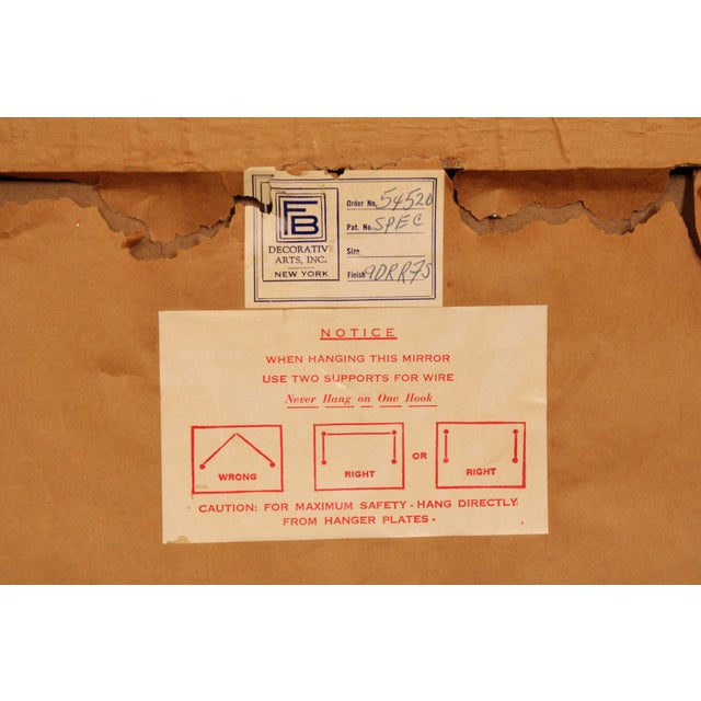 Friedman Brothers Vintage Mahogany Chippendale Gold Mirror For Sale - Image 9 of 16