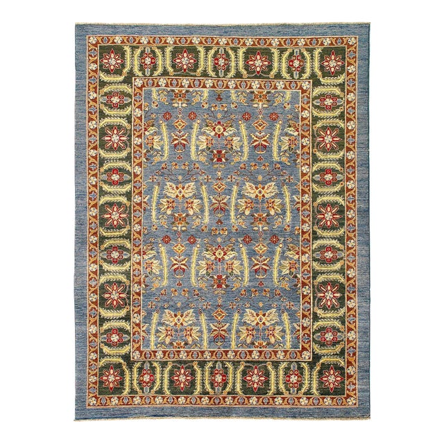 Pasargad DC Gray Color Fine Hand Knotted Rug For Sale