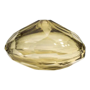 Hand Blown Murano Wide Taper Vase in Olive