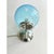 Glass Sculptural Light-Blue Ballotton Murano Glass Wall Sconces by Simoeng, Set of 2 For Sale - Image 7 of 8