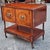 Wood George III Style Marquetry Inlaid Mahogany Drop Leaf Wheeled Dry Bar For Sale - Image 7 of 15