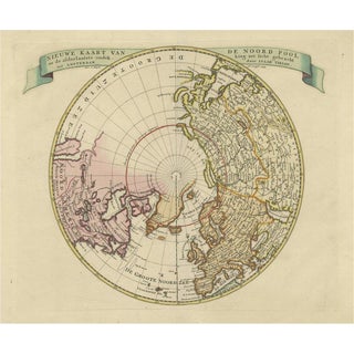 Antique Map of the Northern Hemisphere For Sale