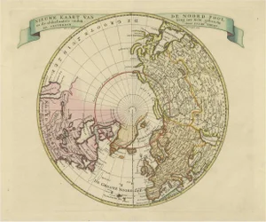 Antique Map of the Northern Hemisphere
