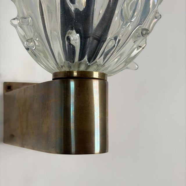 Murano Glass Medusa Sconces from Ercole Barovier, 1940s, Set of 2 For Sale - Image 11 of 17