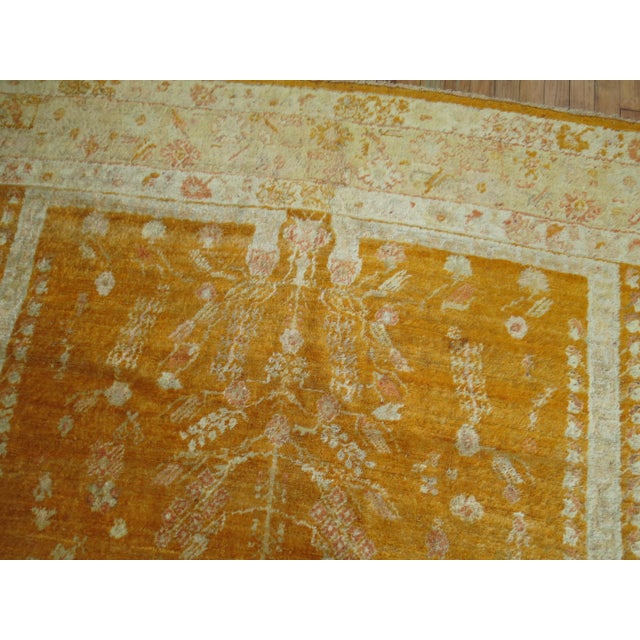 19th Century Angora Wool Oushak Rug For Sale - Image 10 of 18