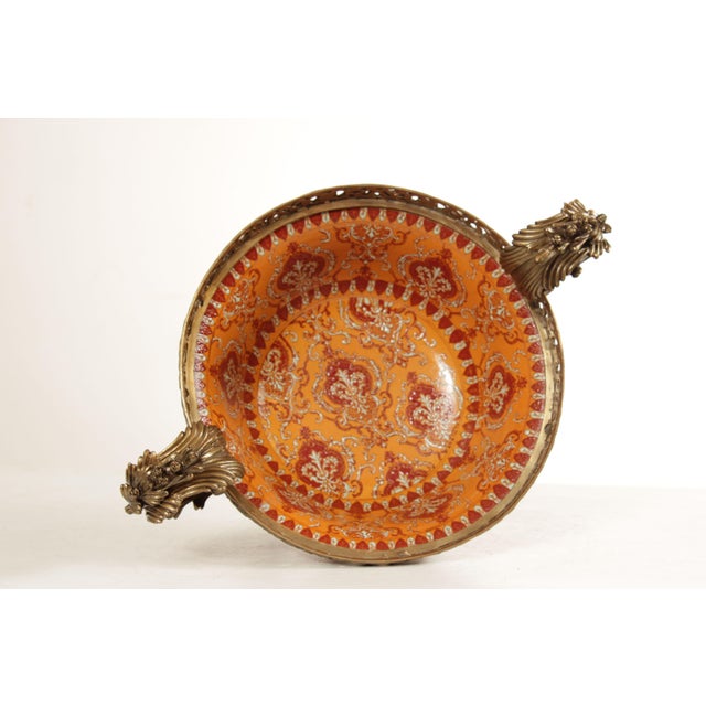 Mark Roberts Porcelain & Bronze Decorative Bowl Chairish