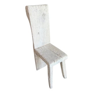 Andrianna Shamaris St. Barts Sculptural Teak Wood Chair For Sale